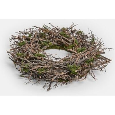 Loberon Kranz Sabia , braun/grün Herbst, Ostern, Weihnachten, Rustikaler Naturkranz, Aus Moos und Rhododendron, Für jede Jahreszeit geeignet Loberon Kranz Sabia , braun/grün Herbst, Ostern, Weihnachten, Rustikaler Naturkranz, Aus Moos und Rhododendron, Für jede Jahreszeit geeignet