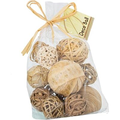 Set aus 6 Beutel mit getrockneten Blumenbällen – Bastel & Dekor Set aus 6 Beutel mit getrockneten Blumenbällen – Bastel & Dekor