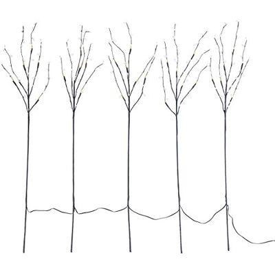 Lunartec LED Dekozweig: 5 Deko-Zweige, je 36 Kunststoff-Knospen & 6 LEDs, batteriebetr., Timer (Zweige Weihnachten, mit Beleuchtung, Baum) Lunartec LED Dekozweig: 5 Deko-Zweige, je 36 Kunststoff-Knospen & 6 LEDs, batteriebetr., Timer (Zweige Weihnachten, mit Beleuchtung, Baum)