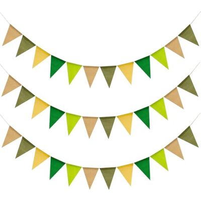 YFTRFR 36 Stück Salbeigrün Wimpelkette Reutilizables Outdoor Wetterfest 12M Indoor Party Wimpel Girlanden für Garten Party Hochzeit Geburtstag Zuhause Festival Dekoration Wasserdicht Vintage YFTRFR 36 Stück Salbeigrün Wimpelkette Reutilizables Outdoor Wetterfest 12M Indoor Party Wimpel Girlanden für Garten Party Hochzeit Geburtstag Zuhause Festival Dekoration Wasserdicht Vintage