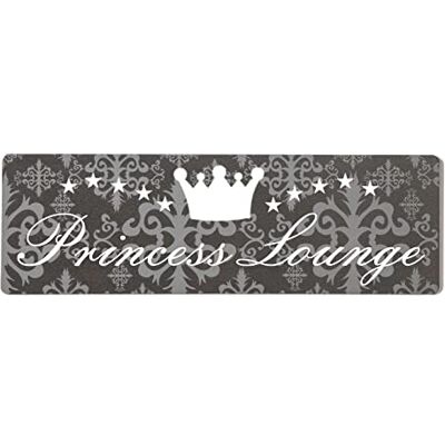 Homeyourself Princess Lounge Dekoschild Türschild lila zum kleben Homeyourself Princess Lounge Dekoschild Türschild lila zum kleben