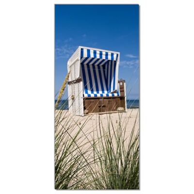 Wallario Selbstklebende Türtapete Strandkorb Türposter 93 x 205 cm Abwischbar, rückstandsfrei zu entfernen Wallario Selbstklebende Türtapete Strandkorb Türposter 93 x 205 cm Abwischbar, rückstandsfrei zu entfernen