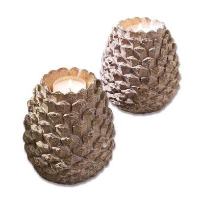 Loberon Windlicht 2er Set Butz, braun Loberon Windlicht 2er Set Butz, braun
