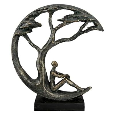 Casablanca modernes Design Casablanca Skulptur Daydreamer, Deko Figur Bronze, Kunstharz Statue Wohnzimmer, Büro Dekoration H. 32 cm x B. 26 cm Moderne Skulpturen Casablanca modernes Design Casablanca Skulptur Daydreamer, Deko Figur Bronze, Kunstharz Statue Wohnzimmer, Büro Dekoration H. 32 cm x B. 26 cm Moderne Skulpturen