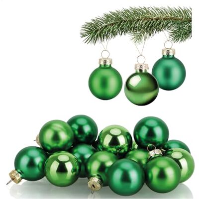 com-four ® 20x Mini-Christbaumkugeln aus Glas, kleine Weihnachtskugeln Baumschmuck für den Weihnachtsbaum Ø 3 cm com-four ® 20x Mini-Christbaumkugeln aus Glas, kleine Weihnachtskugeln Baumschmuck für den Weihnachtsbaum Ø 3 cm