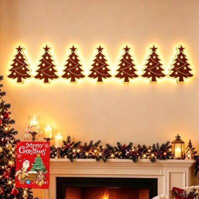 Ruhemeister Pro LED-Rentier-Wanddekoration, 3D-Leucht-Rentier for Wände Festliche Weihnachtsbeleuchtung, warmes, von hinten beleuchtetes Peel & Stick-Glühen im Eingangsbereich(B) Ruhemeister Pro LED-Rentier-Wanddekoration, 3D-Leucht-Rentier for Wände Festliche Weihnachtsbeleuchtung, warmes, von hinten beleuchtetes Peel & Stick-Glühen im Eingangsbereich(B)