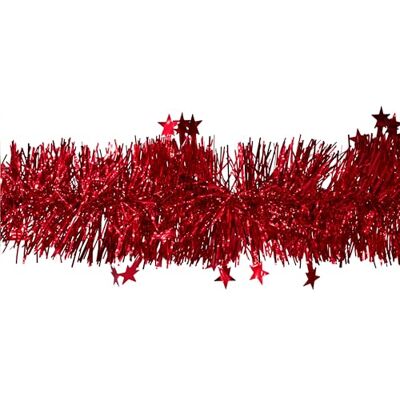 Creativery Weihnachtsgirlande 8cm x 3m inkl. Sterne Lametta Girlande für Weihnachtsbaum Butterfly 3m Weihnachtsgirlande Ø 8cm mit Sternen Rot Creativery Weihnachtsgirlande 8cm x 3m inkl. Sterne Lametta Girlande für Weihnachtsbaum Butterfly 3m Weihnachtsgirlande Ø 8cm mit Sternen Rot