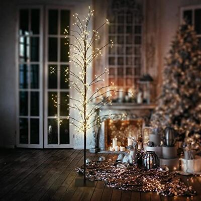 ECD Germany LED-Baum 180 cm mit 480 warmweißen LEDs, Lichterbaum mit Timer, Leuchtbaum Innen & Außen IP44, Beleuchteter Dekobaum, Baum mit Beleuchtung für Weihnachten, Flexibel Zweige, Weihnachtsdeko ECD Germany LED-Baum 180 cm mit 480 warmweißen LEDs, Lichterbaum mit Timer, Leuchtbaum Innen & Außen IP44, Beleuchteter Dekobaum, Baum mit Beleuchtung für Weihnachten, Flexibel Zweige, Weihnachtsdeko