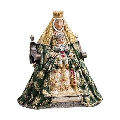 DRW Figur Jungfrau der Könige Grün Handbemaltes Harz 15 cm DRW Figur Jungfrau der Könige Grün Handbemaltes Harz 15 cm