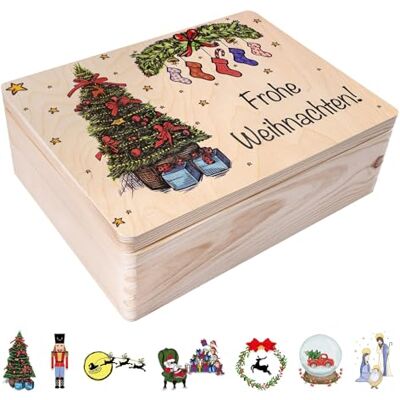 Creative Weihnachtsgeschenke Personalisierte Holzkiste Wunschtext Personalisiert Weihnachten Geschenke Dein Eigener Wünsche Text Individuelle Geschenk Weihnachtsdeko Für Frauen, Männer Creative Weihnachtsgeschenke Personalisierte Holzkiste Wunschtext Personalisiert Weihnachten Geschenke Dein Eigener Wünsche Text Individuelle Geschenk Weihnachtsdeko Für Frauen, Männer