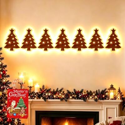 Ruhemeister Pro LED-Rentier-Wanddekoration, 3D-Leucht-Rentier for Wände Festliche Weihnachtsbeleuchtung, warmes, von hinten beleuchtetes Peel & Stick-Glühen im Eingangsbereich(F) Ruhemeister Pro LED-Rentier-Wanddekoration, 3D-Leucht-Rentier for Wände Festliche Weihnachtsbeleuchtung, warmes, von hinten beleuchtetes Peel & Stick-Glühen im Eingangsbereich(F)