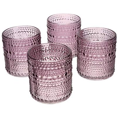 NoNa ORIS violett lila 4er Set Teelichtglas Teelichtgläser Kerzenglas Kerzengläser Windlicht Vintage orientalisch NoNa ORIS violett lila 4er Set Teelichtglas Teelichtgläser Kerzenglas Kerzengläser Windlicht Vintage orientalisch