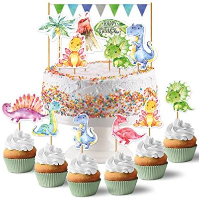 Papierdrachen Cake Topper Dino Kuchendekoration Kuchen Topper 19-teilig Decor Pins für Geburtstagskuchen Kindergeburtstag Tortendeko Set 4 Papierdrachen Cake Topper Dino Kuchendekoration Kuchen Topper 19-teilig Decor Pins für Geburtstagskuchen Kindergeburtstag Tortendeko Set 4