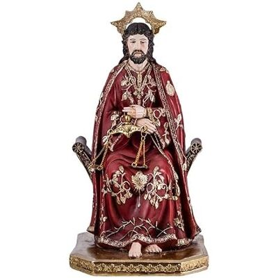 DRW Figur Herr der Gerechtigkeit (Jesus Christus in der Zeit der Verurteilung von Pontius Pilatus), aus handbemaltem Harz, 15 x 15 x 30 cm DRW Figur Herr der Gerechtigkeit (Jesus Christus in der Zeit der Verurteilung von Pontius Pilatus), aus handbemaltem Harz, 15 x 15 x 30 cm