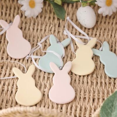 Lights4fun 6er Set Keramik Oster Deko zum Aufhängen Fensterdeko Osterdekoration Tischdeko Geschenkanhänger Ostern Osterhase Figur Pastellfarben Gelb Grün Rosa Bunt Bunny Osterhase Lights4fun 6er Set Keramik Oster Deko zum Aufhängen Fensterdeko Osterdekoration Tischdeko Geschenkanhänger Ostern Osterhase Figur Pastellfarben Gelb Grün Rosa Bunt Bunny Osterhase