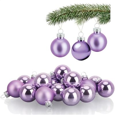 com-four ® 20x Mini-Christbaumkugeln aus Glas, kleine Weihnachtskugeln Baumschmuck für den Weihnachtsbaum Ø 3 cm com-four ® 20x Mini-Christbaumkugeln aus Glas, kleine Weihnachtskugeln Baumschmuck für den Weihnachtsbaum Ø 3 cm
