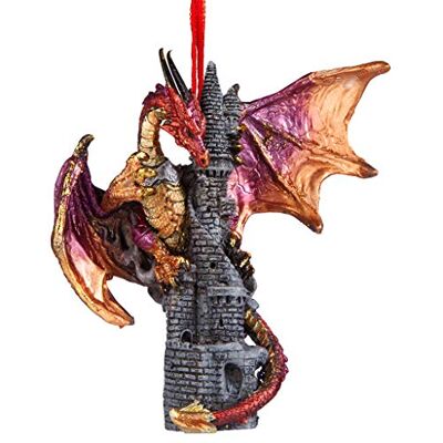 Design Toscano Christbaumschmuck Sansibar die gotischen Drachen auf Schloss Feiertags-Verzierung Drache-Statue Design Toscano Christbaumschmuck Sansibar die gotischen Drachen auf Schloss Feiertags-Verzierung Drache-Statue