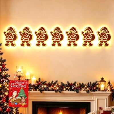 Ruhemeister Pro LED-Rentier-Wanddekoration, 3D-Leucht-Rentier for Wände Festliche Weihnachtsbeleuchtung, warmes, von hinten beleuchtetes Peel & Stick-Glühen im Eingangsbereich(E) Ruhemeister Pro LED-Rentier-Wanddekoration, 3D-Leucht-Rentier for Wände Festliche Weihnachtsbeleuchtung, warmes, von hinten beleuchtetes Peel & Stick-Glühen im Eingangsbereich(E)