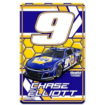 Rico Industries NASCAR Logo NASCAR Großes Metallschild 27,9 x 43,2 cm großes Metallschild für Zuhause Rico Industries NASCAR Logo NASCAR Großes Metallschild 27,9 x 43,2 cm großes Metallschild für Zuhause