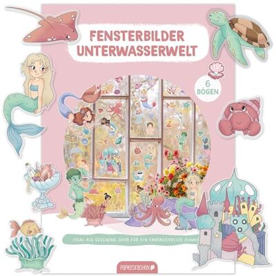 Papierdrachen Fensterbilder Meerjungfrau 6 Bögen Fenster-Sticker & Aufkleber Statisch haftend & Wiederverwendbar Deko Kinderzimmer Unterwasserwelt Papierdrachen Fensterbilder Meerjungfrau 6 Bögen Fenster-Sticker & Aufkleber Statisch haftend & Wiederverwendbar Deko Kinderzimmer Unterwasserwelt