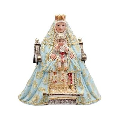 DRW Figur Jungfrau der Könige Blau Harz Handbemalt 10 cm DRW Figur Jungfrau der Könige Blau Harz Handbemalt 10 cm