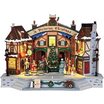 Lemax Village Collection A Christmas Carol Play with Adaptor # 45734 by Lemax Village Collection A Christmas Carol Play with Adaptor # 45734 by