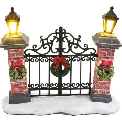 VBS Weihnachtstor Miniatur LED, Warmweiß, Polyresin, 11 cm, 1 STK VBS Weihnachtstor Miniatur LED, Warmweiß, Polyresin, 11 cm, 1 STK