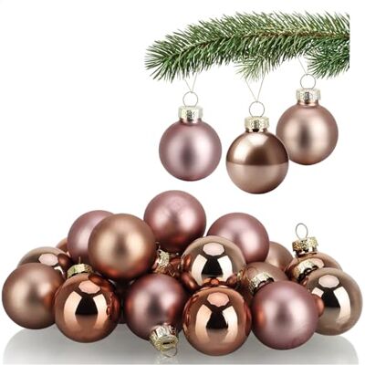 com-four ® 20x Mini-Christbaumkugeln aus Glas, kleine Weihnachtskugeln Baumschmuck für den Weihnachtsbaum Ø 3 cm com-four ® 20x Mini-Christbaumkugeln aus Glas, kleine Weihnachtskugeln Baumschmuck für den Weihnachtsbaum Ø 3 cm