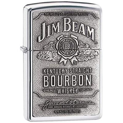 Zippo 1310002 Feuerzeug 250 Jim Beam Label Chrome Emb Zippo 1310002 Feuerzeug 250 Jim Beam Label Chrome Emb