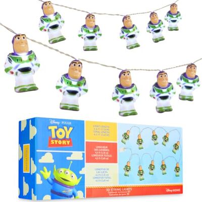 Disney Toy Story 3D LED Lichterkette Batteriebetrieben, Zimmer Deko 1.65M, 10er Buzz Lightyear 3D Chibi Lichterkette Innen, Deko Schlafzimmer, Geburtstag Party Wanddeko, Kinder Geschenke Disney Toy Story 3D LED Lichterkette Batteriebetrieben, Zimmer Deko 1.65M, 10er Buzz Lightyear 3D Chibi Lichterkette Innen, Deko Schlafzimmer, Geburtstag Party Wanddeko, Kinder Geschenke