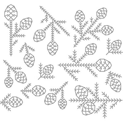 Sizzix - 666070 - Thinlits Die Set 13PK Kiefern Muster - Stanzen Sizzix - 666070 - Thinlits Die Set 13PK Kiefern Muster - Stanzen