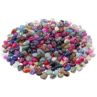 NKlaus 300g Trommelsteine Achat 10–15mm, Heilsteine und Edelsteine, bunt Schmucksteine zur Dekoration, Barocksteine, durchschnittlich ca. 330 Steine NKlaus 300g Trommelsteine Achat 10–15mm, Heilsteine und Edelsteine, bunt Schmucksteine zur Dekoration, Barocksteine, durchschnittlich ca. 330 Steine