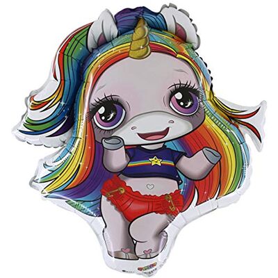 Toyland ® 27 "Poopsie Schleim Überraschung Regenbogen Brightstar Girl Folienballon Partydekorationen Toyland ® 27 "Poopsie Schleim Überraschung Regenbogen Brightstar Girl Folienballon Partydekorationen