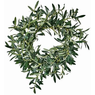 Loberon Kranz Zoey, grün Olivenkranz, natüriches Flair, festliches Deko-Objekt, Weihnachtsdekoration, Weihnachten, Kunststoff Loberon Kranz Zoey, grün Olivenkranz, natüriches Flair, festliches Deko-Objekt, Weihnachtsdekoration, Weihnachten, Kunststoff