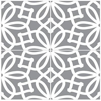 WANDKINGS Bodenfliesenaufkleber 4er Set Wähle ein Muster & Größe "Laura" 19,5 x 19,5 cm WANDKINGS Bodenfliesenaufkleber 4er Set Wähle ein Muster & Größe "Laura" 19,5 x 19,5 cm