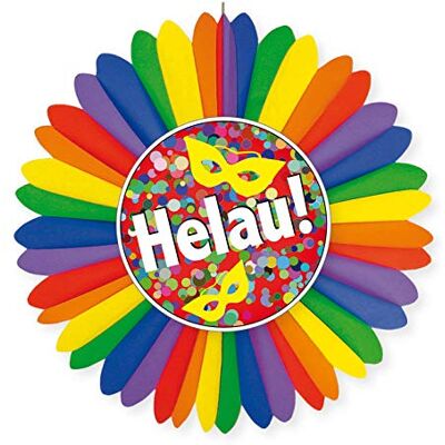 PARTY DISCOUNT Deko-Fächer Karneval Helau, ø 60 cm PARTY DISCOUNT Deko-Fächer Karneval Helau, ø 60 cm