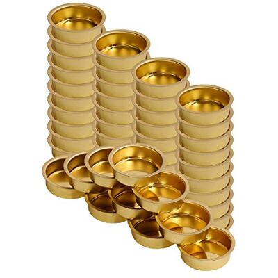 Bütic GmbH Teelichthalter Messing Ø 40mm / 18mm tief Teelicht Tülle für Standard Teelichtkerzen. EIN echtes deutsches Qualitätsprodukt., Größe:50er Set Bütic GmbH Teelichthalter Messing Ø 40mm / 18mm tief Teelicht Tülle für Standard Teelichtkerzen. EIN echtes deutsches Qualitätsprodukt., Größe:50er Set