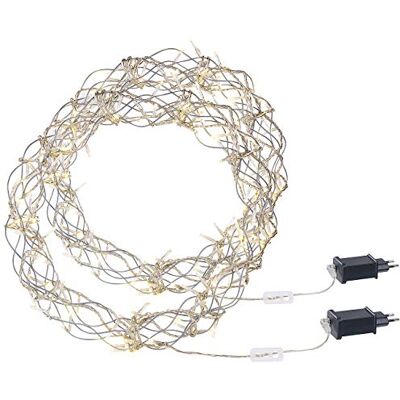 Lunartec Lichterkranz Weihnachten: 2er-Set LED-Lichterkränze für Fenster, Türen u.v.m., 90 warmweiße LEDs (Lichterkranz Fenster Weihnachten, Fensterdekorationen, Kranz) Lunartec Lichterkranz Weihnachten: 2er-Set LED-Lichterkränze für Fenster, Türen u.v.m., 90 warmweiße LEDs (Lichterkranz Fenster Weihnachten, Fensterdekorationen, Kranz)