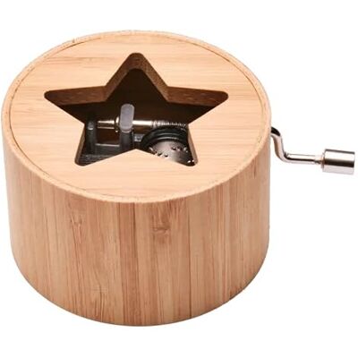 KURBELWERK Spieluhr aus Bambus mit dem Winterlied: Winter Wonderland (Mini-Drehorgel, Spieldose, Musik Box) KURBELWERK Spieluhr aus Bambus mit dem Winterlied: Winter Wonderland (Mini-Drehorgel, Spieldose, Musik Box)