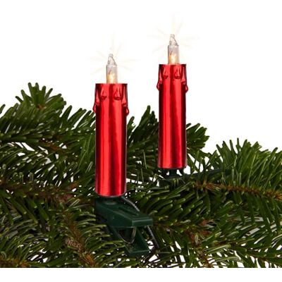hellum 20er Minischaft Lichterkette warmweiß innen, Kabel grün Kerzen rot Lichterkette Weihnachtsbaum mit Stecker, Kerzen mit Wachsoptik, Gesamtlänge 12,5 m mit 2x1,5 m Zuleitung <59lm 152500 hellum 20er Minischaft Lichterkette warmweiß innen, Kabel grün Kerzen rot Lichterkette Weihnachtsbaum mit Stecker, Kerzen mit Wachsoptik, Gesamtlänge 12,5 m mit 2x1,5 m Zuleitung <59lm 152500