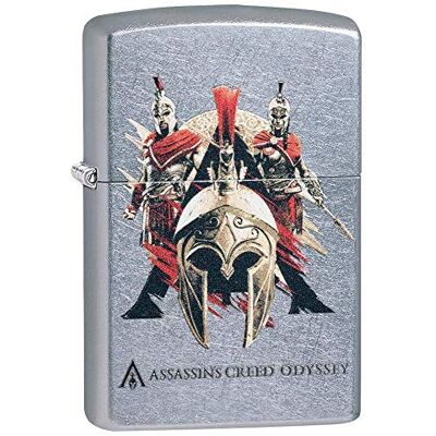 Zippo – Assassin’s Creed Odyssey Street Chrome Color Image- Sturmfeuerzeug, nachfüllbar, in hochwertiger Geschenkbox, 49084 Zippo – Assassin’s Creed Odyssey Street Chrome Color Image- Sturmfeuerzeug, nachfüllbar, in hochwertiger Geschenkbox, 49084