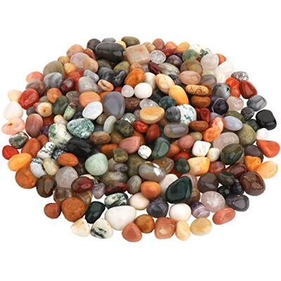 NKlaus 100g 900g Trommelsteine 10-20mm Edelsteine natürliche Indien Mix Schmucksteine Deko 11100 NKlaus 100g 900g Trommelsteine 10-20mm Edelsteine natürliche Indien Mix Schmucksteine Deko 11100