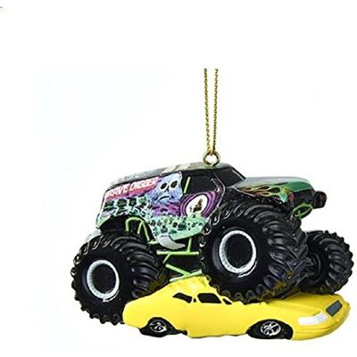 Kurt Adler Monster Jam Grave Digger Monster Truck Christmas Tree Ornament MJ2171 New Kurt Adler Monster Jam Grave Digger Monster Truck Christmas Tree Ornament MJ2171 New
