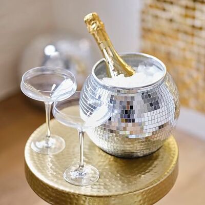 Ginger Ray Silver Disco Ball Ice Bucket Party Table Centrepiece Decoration 22cm Ginger Ray Silver Disco Ball Ice Bucket Party Table Centrepiece Decoration 22cm