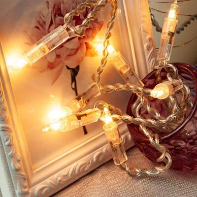 hellum 10er Lichterkette innen warmweiß für Schwibbogen, Kabel transparent Lichterkette Stecker kurz, beleuchtete Länge 1,35 m, für Fensterbank, kleinen Weihnachtsbaum mit Pisellokerzen <59lm 831160 hellum 10er Lichterkette innen warmweiß für Schwibbogen, Kabel transparent Lichterkette Stecker kurz, beleuchtete Länge 1,35 m, für Fensterbank, kleinen Weihnachtsbaum mit Pisellokerzen <59lm 831160