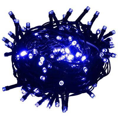 vidaXL Lichterkette mit 400 LEDs Weihnachtsbeleuchtung Innen Außen Weihnachtsdeko Party Beleuchtung Dekoration Weihnachten Blau 40m 8 Lichteffekte vidaXL Lichterkette mit 400 LEDs Weihnachtsbeleuchtung Innen Außen Weihnachtsdeko Party Beleuchtung Dekoration Weihnachten Blau 40m 8 Lichteffekte