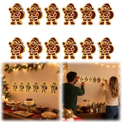 Generic LED-Rentier-Wanddekorationen Festliche Weihnachtsbeleuchtung Weihnachtsdeko LED Rentier Wanddeko, 7er 3D Rentier Weihnachtsbeleuchtung Innen Wand Deko Generic LED-Rentier-Wanddekorationen Festliche Weihnachtsbeleuchtung Weihnachtsdeko LED Rentier Wanddeko, 7er 3D Rentier Weihnachtsbeleuchtung Innen Wand Deko
