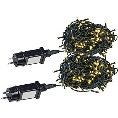 Lunartec LED Lichterketten 220v: 2er-Set WLAN-Lichterketten, je 160 warmweiße LEDs, 8 Modi, App, je 16m (Lichterkette außen 230V, Außenlichterketten, Baum) Lunartec LED Lichterketten 220v: 2er-Set WLAN-Lichterketten, je 160 warmweiße LEDs, 8 Modi, App, je 16m (Lichterkette außen 230V, Außenlichterketten, Baum)