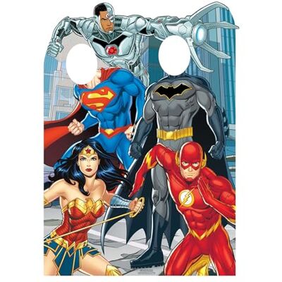 STAR CUTOUTS SC886 Life Size Cut Out Justice League Stand-in, 135 cm hoch, 96 breit, mehrfarbig STAR CUTOUTS SC886 Life Size Cut Out Justice League Stand-in, 135 cm hoch, 96 breit, mehrfarbig