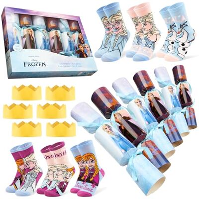 Disney Lilo Und Stitch Weihnachts Knallbonbons mit Socken, Marvel Mickey Mouse Frozen Christmas Crackers mit Lustige Socken Kleine Geschenke Weihnachten (Blau Frozen Kind) Disney Lilo Und Stitch Weihnachts Knallbonbons mit Socken, Marvel Mickey Mouse Frozen Christmas Crackers mit Lustige Socken Kleine Geschenke Weihnachten (Blau Frozen Kind)